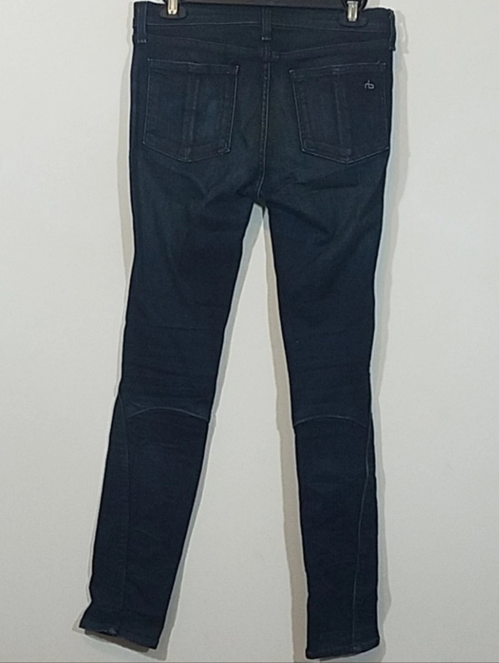 Rag & Bone W1553K590 Wakefield Whiskered Dark Wash Denim Jeans - Picture 3 of 9